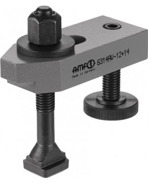 Spanneisen Nr.6314AV 14-M12x14x100 abgesetzt m.verstellb.Stützschraube AMF