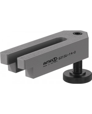 Spanneisen Nr.6315V f.T-Nuten 10mm abgesetzt m.verstellb.Stützschraube AMF
