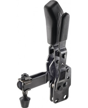 Senkrechtspanner Nr.6802BS Gr.3 senkr.Fuß schw.m.Sicherheitsverriegelung AMF