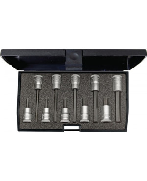 Schraubendreher-Satz 3/8Zoll 10-tlg Innen-6-kt 4-10 mm