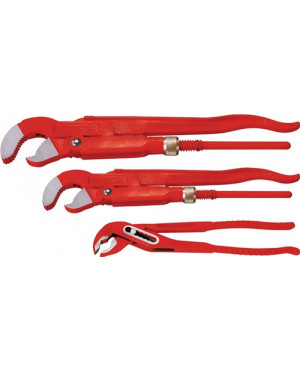 Zangenset 3-teilig 1 - 1.1/2 Zoll und Wapu 10 Zoll Rothenberger