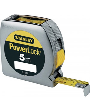 Taschenrollbandmaß PowerLock® L.5m Band-B.19mm mm/cm EGII Ku.Sichtf.STANLEY