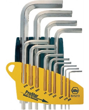 Winkelschraubendrehersatz 13tlg. 6KT 0.05-1/16-5/64-3/32-7/64Zoll ProStar