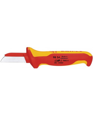 Kabelmesser L.190mm Klingen-L.50mm Klingenrücken m.Ku.-Überzug VDE 2K-Hülle