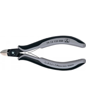 Elektron.Seitenschneider L.125mm ESD DIN ISO 9654 rd. sehr kl.Facette