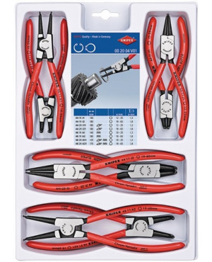 Sicherungsringzangensatz 8-tlg.SB-Lochung 10-60mm KNIPEX