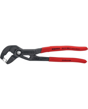 Schlauchschellenzange Gesamt-L.180mm Kopf grau atram.Ku.-Überzug KNIPEX