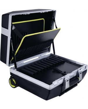 Werkzeugkoffer Trolly 1xDok.fach 79 Einsteckf. Trgf.35kg 3 Paneele Bodensch. TSA