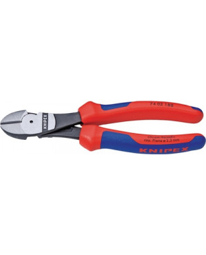 Kraftseitenschneider DIN ISO 5749 L.180mm pol.Form 0 2K-Hülle KNIPEX