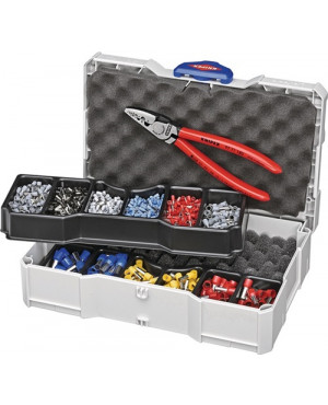 Aderendhülsensortiment 1191tlg.0,5-16mm² Aderendhülsenzange i.Systainer KNIPEX