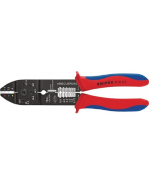 Crimpzange L.240mm schw.lackiert f.isoli.Kabelschuhe u.Steckverb. 0,5-6 KNIPEX