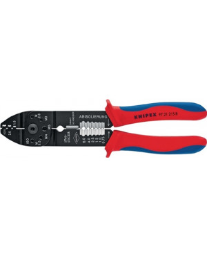 Crimpzange 0,5-2,5mm2 Stahl brün. f.Steckverbinder KNIPEX m.Ku.-Hüllen