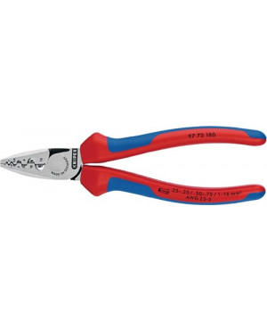 Aderendhülsenzange L.180mm 0,25-16,0 (AWG 23-5) mm² pol.2K-Hülle KNIPEX