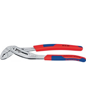 Wasserpumpenzange Allig. L.250mm gezahnt Spann-W.46mm KNIPEX Chrom