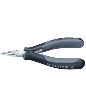 Elektronikgreifzange L.115mm ESD pol. flach-rd. KNIPEX m.Mehrkomp.-Hüllen
