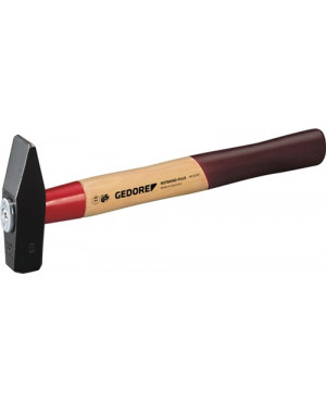 Schlosserhammer Rotband-Plus 300g Stiel-L.300mm Hickory m.Stahlschutzhülse