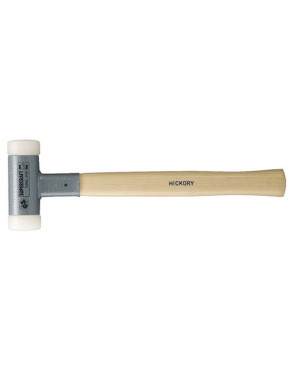 Schonhammer SUPERCRAFT Kopf-D.20mm Hickory rückschlagfrei hart Nyl.weiß HALDER