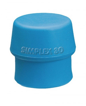 Schonhammerkopf SIMPLEX Kopf-D. 40mm TPE-soft blau weich HALDER