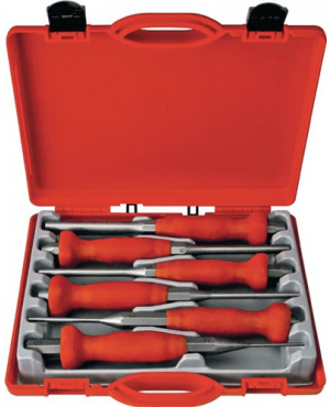 Splintentreibersatz 6tlg.2-3-4-5-6-8mm Ku.-Box PEDDINGHAUS