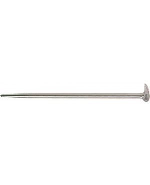 Rollkopf-Hebeleisen L.400 mm D.14 mm ganz vernickelt