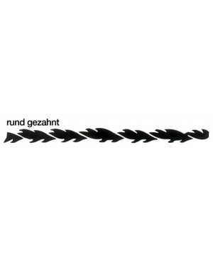 Laubsägeblatt Tornado L.13cm Nr.3 (MITTEL) Gipsarbeit in der Zahntechnik