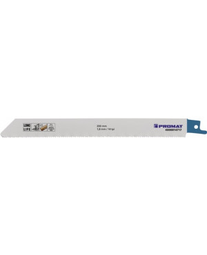 Säbelsägeblatt L.200mm B.19mm MET TPI 14 1,8mm gefr.,gewellt 25 St./Karte PROMAT