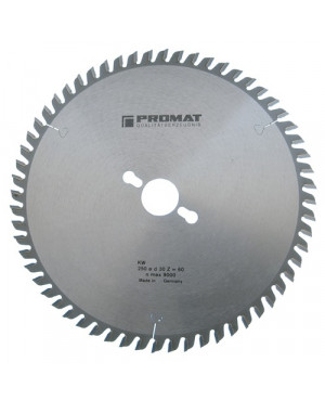 Präzisionskreissägeblatt AD 250mm Z.60 WZ Bohrung 30mm Schnitt-B.3,2mm HM PROMAT