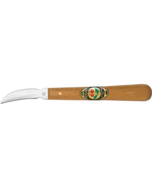 Schnitzmesser m.doppelseitiger geb.Schneide KIRSCHEN