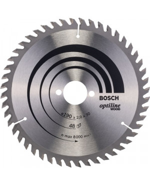 Kreissägeblatt Optiline Wood AD190mm Z.48 WZ Bohr.30mm Schnitt-B.2,0mm HM BOSCH