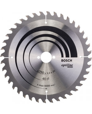 Kreissägeblatt Optiline Wood AD250mm Z.40 WZ Bohr.30mm Schnitt-B.3,2mm HM BOSCH