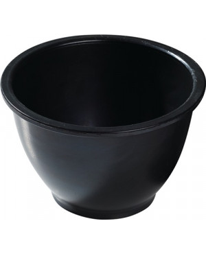 Gipsbecher H.90mm D.oben:125/unten:60mm kon.Gum.schwarz