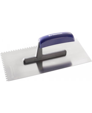 Glättekelle L.280mm B.130mm Zahn 10x10 rostfrei,H-Heft VA S.0,7mm PROMAT
