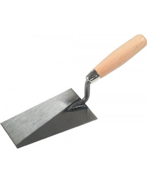 Berner Putzkelle L.140mm B.80mm gehärtet,m. Buchenholzheft STA