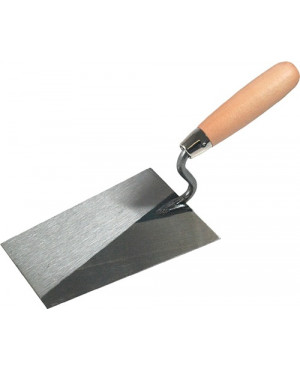 Tiroler Maurerkelle L.180mm B.125mm m.Buchenholzheft,S-Hals STA