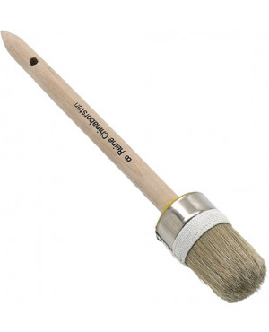 Ringpinsel Gr.14 Borsten-L.80mm 50mm helle Mischb.roh.Holzstiel NÖLLE