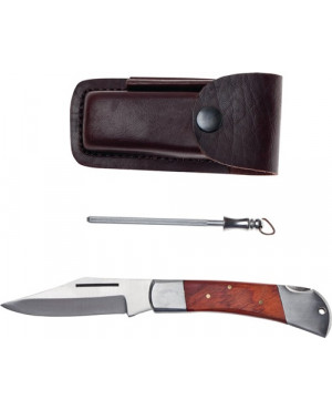 Industrietaschenmesser Gesamt-L.190mm Klingen-L.85mm Holzgriff