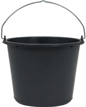 Baueimer 12l schwarz