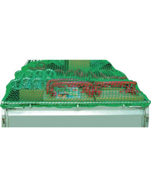 Containernetz L.5xB.3,5 m,S.3mm Polypropylen,grün Maschw.46mm