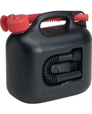 Reservekraftstoffkanister Inh.5l L265xB147xH247mm schwarz 2 Auslaufrohre