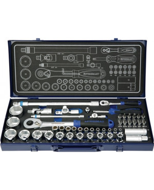 Steckschlüsselsatz 55 tlg. 1/4 und 1/2 Zoll f.4KT-Antrieb