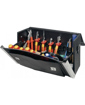 Werkzeugsortiment 46tlg. f.Elektriker inkl.Mess/Prüfgerät i.Tasche Rindled./HDPE