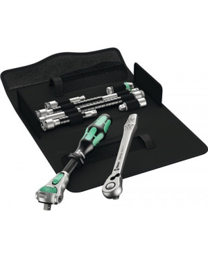 Knarrenset 1/4 Zoll 8 tlg Zyklop Speed/-Metal switch in Klapptasche