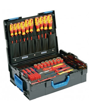 Werkzeugsortiment 53tlg.f.die Elektroinstallation in L-BOXX 1100-1094 VDE HYBRID