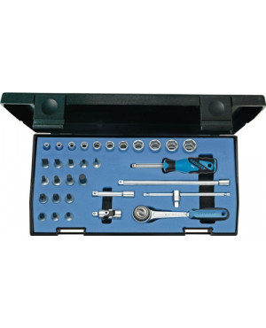 Steckschlüsselsatz 20IMU-3 CV. 1/4Zoll 32tlg. 4-14mm 6KT/Schlitz/PH/PZD GEDORE