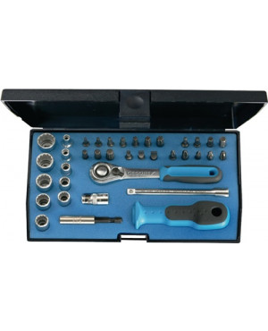 Steckschlüsselsatz CV. 37tlg. 4-13mm 1/4Zoll GEDORE f.4KT-Antrieb