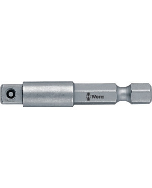Adapter 870/4 Antriebssechskant 1/4 Zoll Abtriebs-4-KT.1/4 Zoll L.50mm WERA