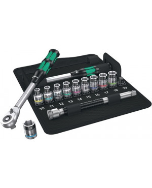 Steckschlüsselsatz 1/2Zoll 13tlg.10-19 mm HF 8006 SC1 Zyklop Hybrid Knarrensatz