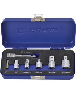 Adaptersatz 7-tlg.1/4-1/2 Zoll inkl.Maschinenadapter PROMAT