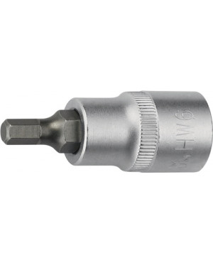 Steckschlüsseleinsatz 1/2 Zoll Innen-6-kant SW 17mm L.55mm PROMAT