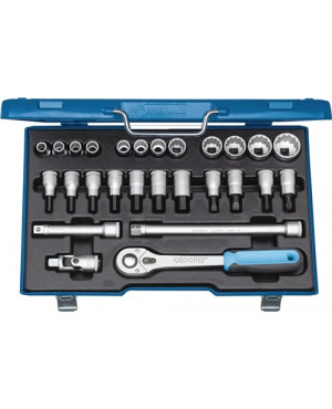 Steckschlüsselsatz D 19 iMU-10 1/2Zoll 27tlg. 4KT 10-30mm GEDORE